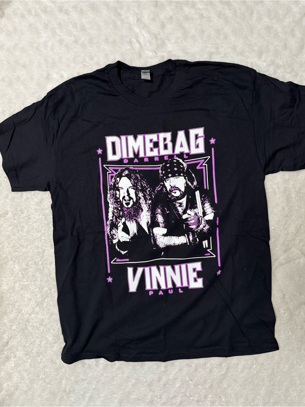 NWOT-  2024 Pantera Tour Dimebag Darrell Vinnie Paul Abbott Graphic Band Tee